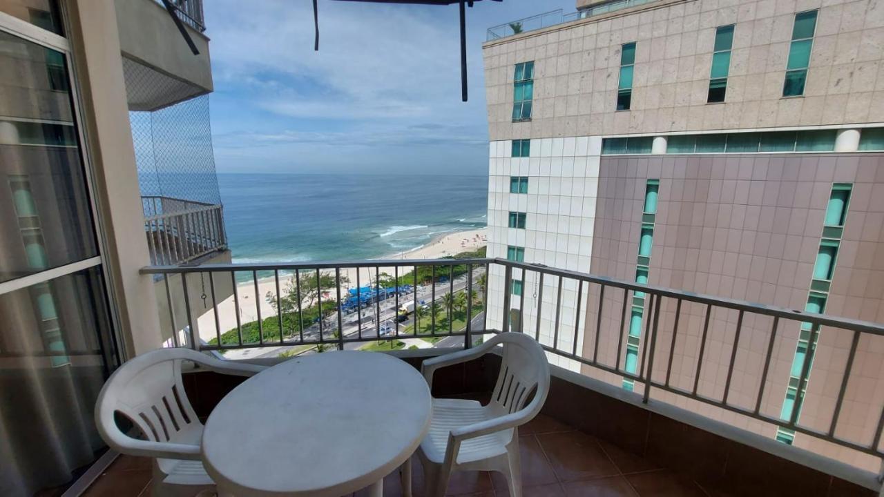 Flat na praia da Barra da Tijuca Rio de Janeiro Bagian luar foto