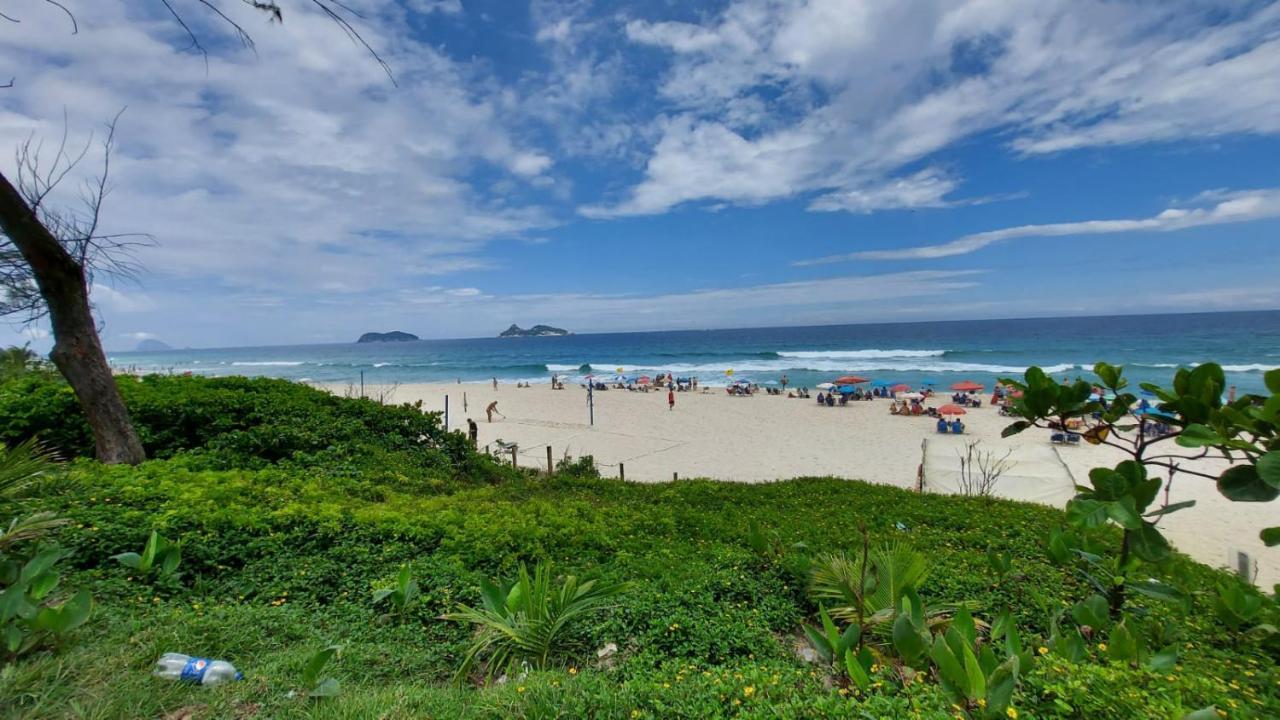 Flat na praia da Barra da Tijuca Rio de Janeiro Bagian luar foto